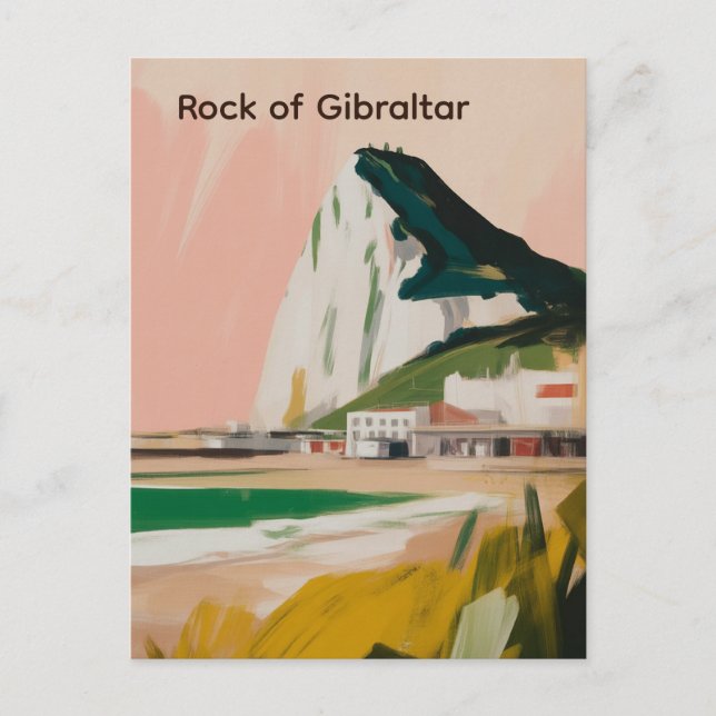 Rock of Gibraltar Postcard (Front)