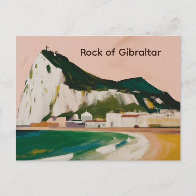Rock of Gibraltar Postcard (Front)