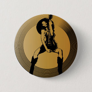 Rock on! 6 cm round badge