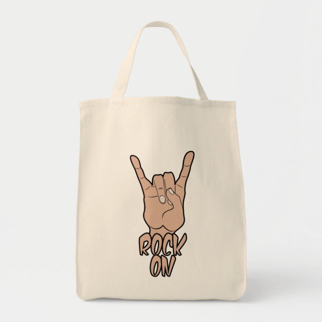 ROCK ON bag - choose style & colour (Front)