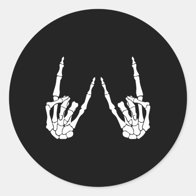 Rock On Band Halloween Costume Rock And Roll Men W Classic Round Sticker (Front)