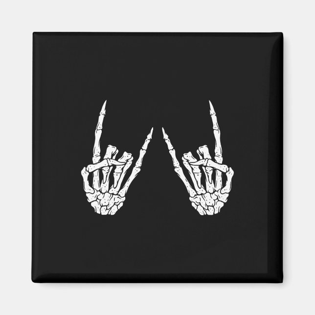 Rock On Band Rock And Roll Halloween Costume Men W Magnet (Front)