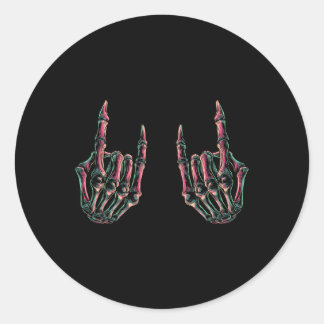 Rock On Band Tees For Women Rock And Roll s For Me Classic Round Sticker