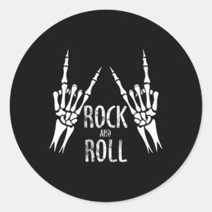 Rock On Band Tees For Women Rock And Roll s For Me Classic Round Sticker