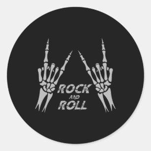 Rock On Band Tees For Women Rock And Roll s For Me Classic Round Sticker