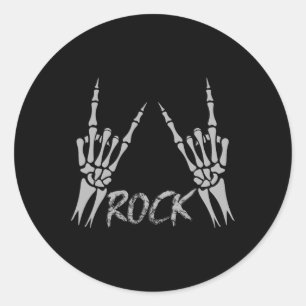 Rock On Band Tees For Women Rock And Roll s For Me Classic Round Sticker