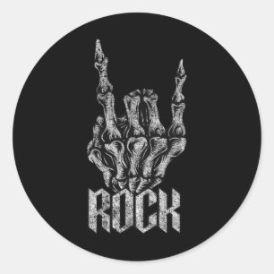 Rock On Band Tees For Women Rock And Roll s For Me Classic Round Sticker