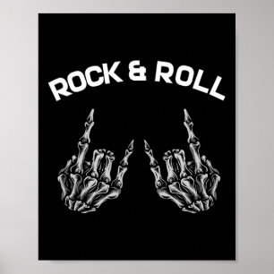 Rock On Band Tees For Women Rock And Roll s For Me Poster
