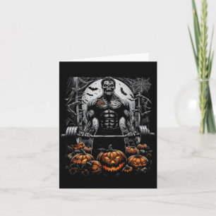 Rock On Bigfoot Sasquatch Loves Rock And Roll Sung Card