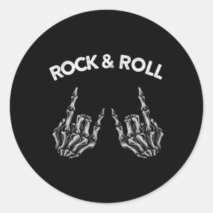 Rock On Bynd Tees For Women Rock And Roll S For Me Classic Round Sticker