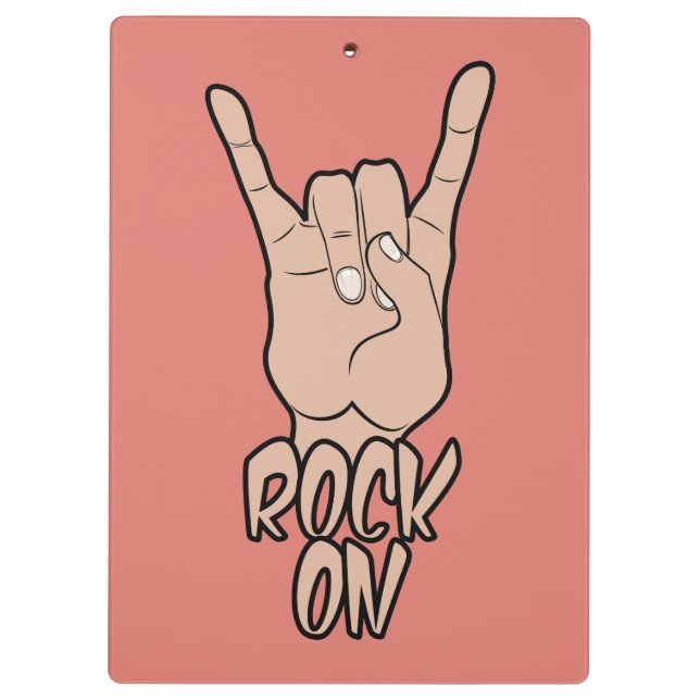 ROCK ON custom colour clipboard (Back)