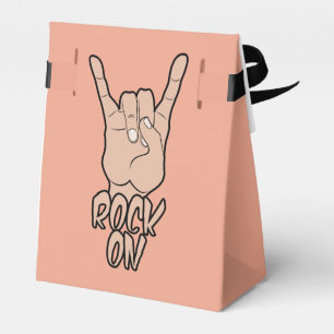 ROCK ON custom colour favour box