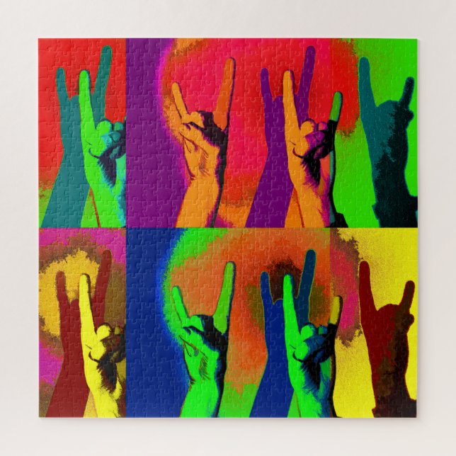 Rock On Everyone - You Rock Hand Signs   Jigsaw Puzzle (Vertical)