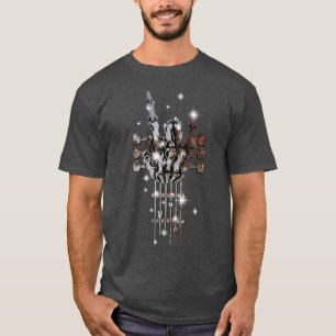 Rock On Guitar Neck Concert Band Tees For Women &
