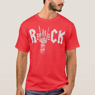 Rock On Guitar Neck Concert Band Tees For Women &