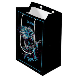 Rock On Heavy Metal Black Medium Gift Bag