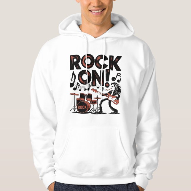 Rock on hoodie (Front)