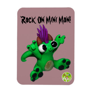 Rock On Mini Mon Magnet