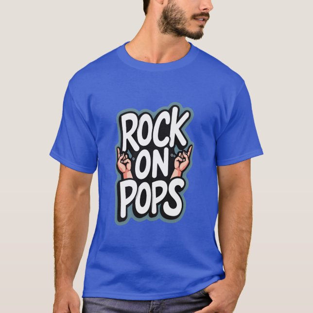 ROCK ON POPS boy T-Shirt (Front)