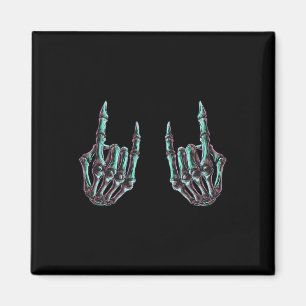 Rock On Rock Star Skeleton Hands - Concert Band Gr Magnet