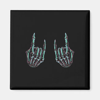 Rock On Rock Star Skeleton Hands - Concert Band Gr Magnet