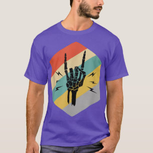 Rock On Rock Star Skeleton Hands Concert Buddy  T-Shirt