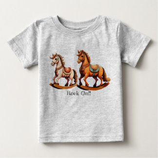Rock On Rocking Horse  Baby T-Shirt