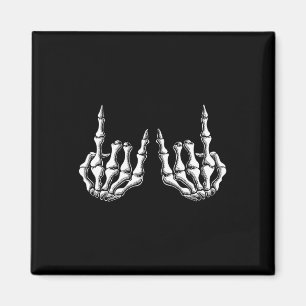 Rock On Skeleton Hand Rock And Roll Men Women Rock Magnet