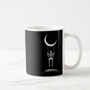 Rock On Skeleton Moon Rock And Roll Men Women Rock Coffee Mug