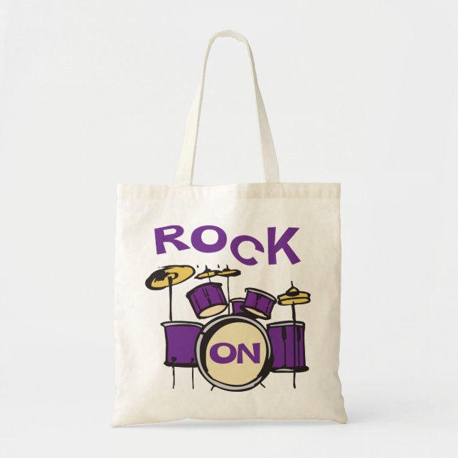 Rock On Tote Bag (Front)