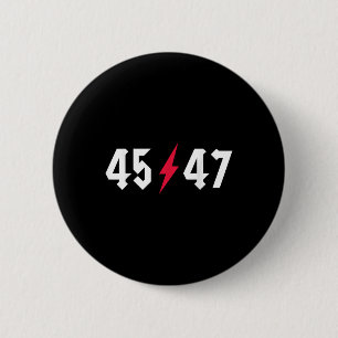 Rock On Trump 45 47 President Trump Rocks  6 Cm Round Badge