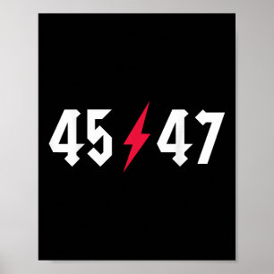 Rock On Trump 45 47 President Trump Rocks  Poster