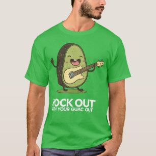 Rock Out With Your Guac Out Funny Avocado Lover fa T-Shirt