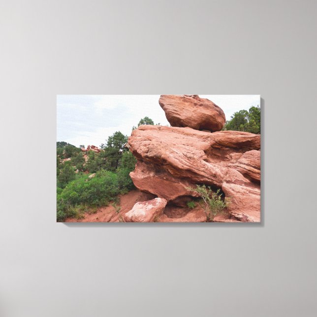 Rock Outcrop at Garden of the Gods Canvas Print (Front)