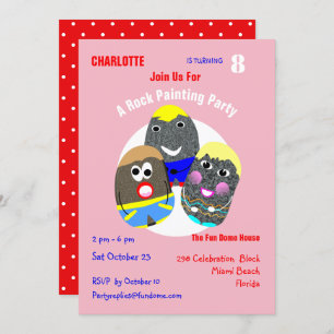 Rock Painting Community Personalised Hashtag Invitation