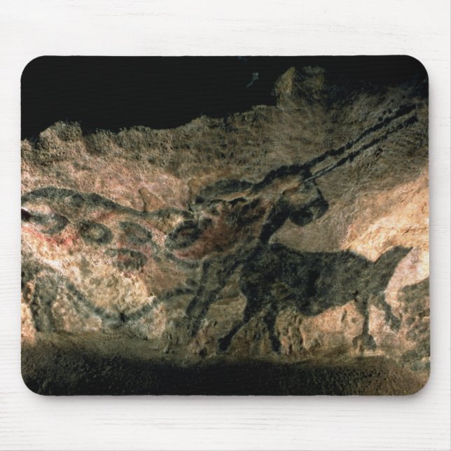 Rock painting of a horned animal, c.17000 BC (cave Mouse Pad (Front)