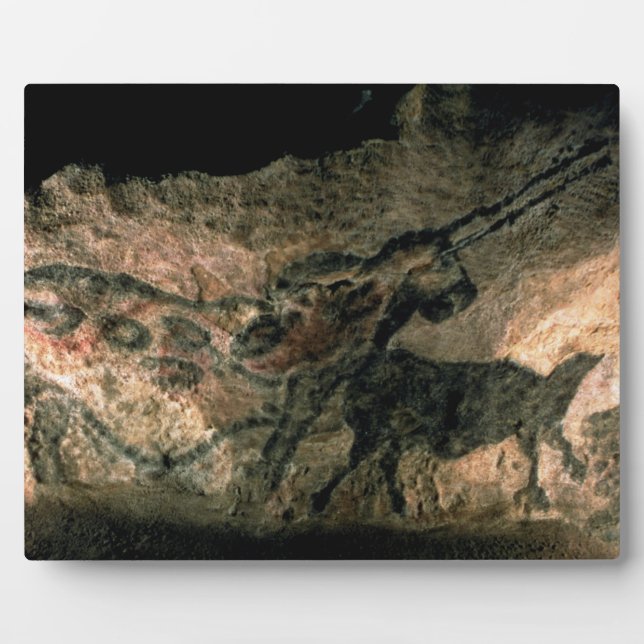 Rock painting of a horned animal, c.17000 BC (cave Plaque (Front)