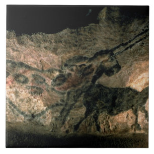 Rock painting of a horned animal, c.17000 BC (cave Tile