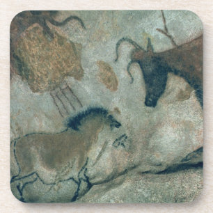 Rock painting showing a horse and a cow, c.17000 B Coaster