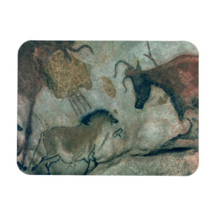 Rock painting showing a horse and a cow, c.17000 B Magnet
