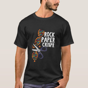 Rock Paper Crispr DNA Biologist Genetic Engineerin T-Shirt