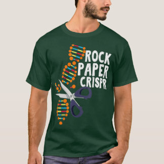 Rock Paper Crispr DNA Biologist Genetic Science T-Shirt