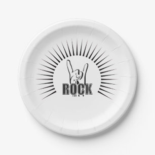 Rock Paper Plate