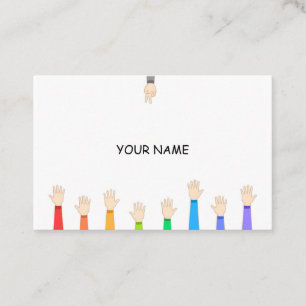 Rock-paper-scissors. business card