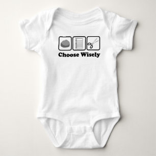 Rock Paper Scissors (Choose Wisely) Baby Bodysuit