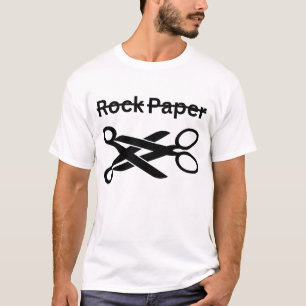 Rock Paper Scissors Funny Lesbian Theme T-Shirt