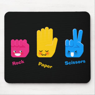 Rock, Paper, Scissors Game Mousepad
