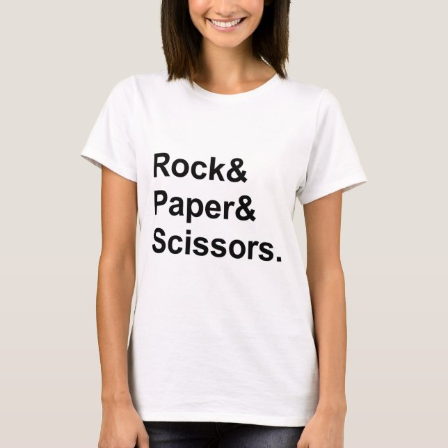 Rock Paper Scissors | Game of Chance T-Shirt (Front)