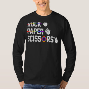 Rock Paper Scissors Gay Lesbian Lgbt Pride T-Shirt