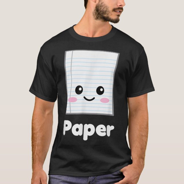 Rock Paper Scissors Group Halloween Costume Dark T-Shirt (Front)